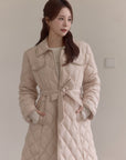 Diamond Quilting Padded Coat