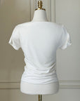 Soft Shirred T-shirt