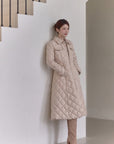 Diamond Quilting Padded Coat