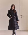 Diamond Quilting Padded Coat