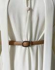 Shirred Belted Dress