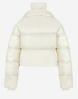 Detachable Knit Collar Short Puffer