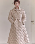 Diamond Quilting Padded Coat