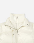 Detachable Knit Collar Short Puffer