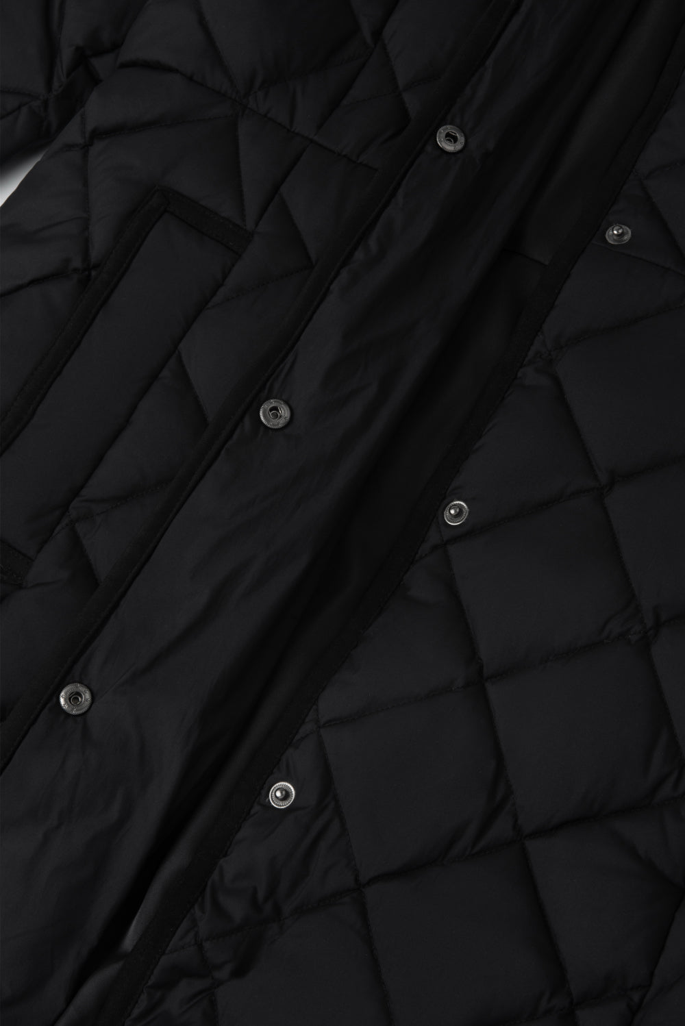 Diamond Quilting Padded Coat