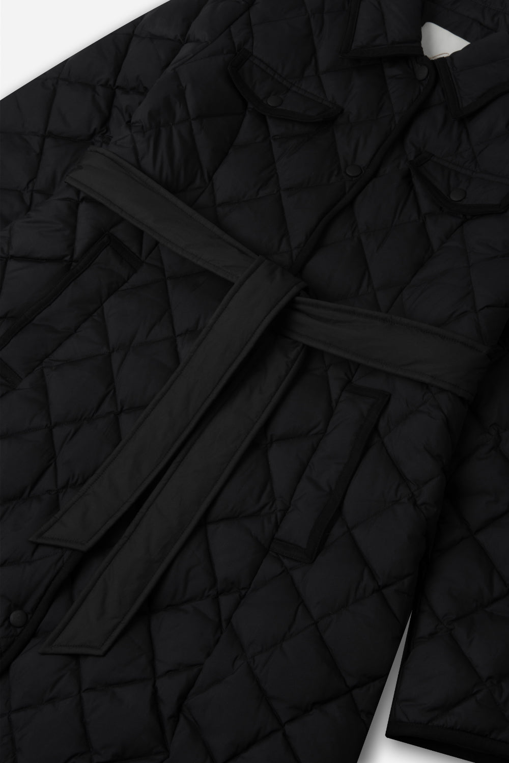 Diamond Quilting Padded Coat