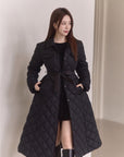 Diamond Quilting Padded Coat