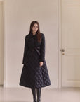 Diamond Quilting Padded Coat