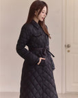 Diamond Quilting Padded Coat