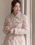 Diamond Quilting Padded Coat