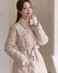 Diamond Quilting Padded Coat