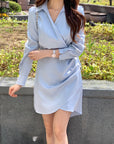 Silky Wrap Dress