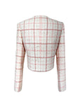 Premium Tweed Check-Pattern Jacket