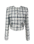 Premium Tweed Check-Pattern Jacket