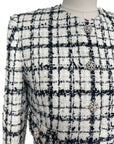 Premium Tweed Check-Pattern Jacket