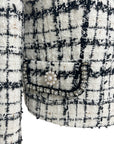 Premium Tweed Check-Pattern Jacket